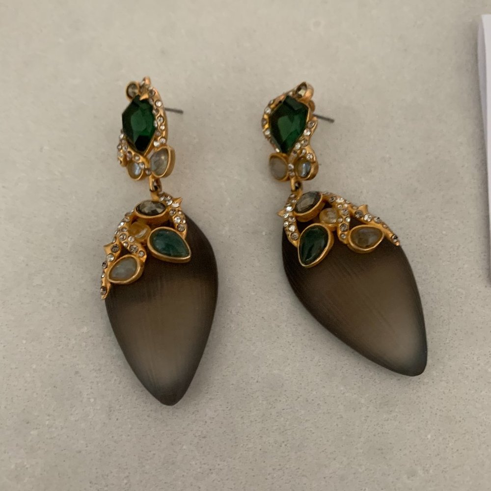 Alexis Bittar Lucite and crystal earrings
